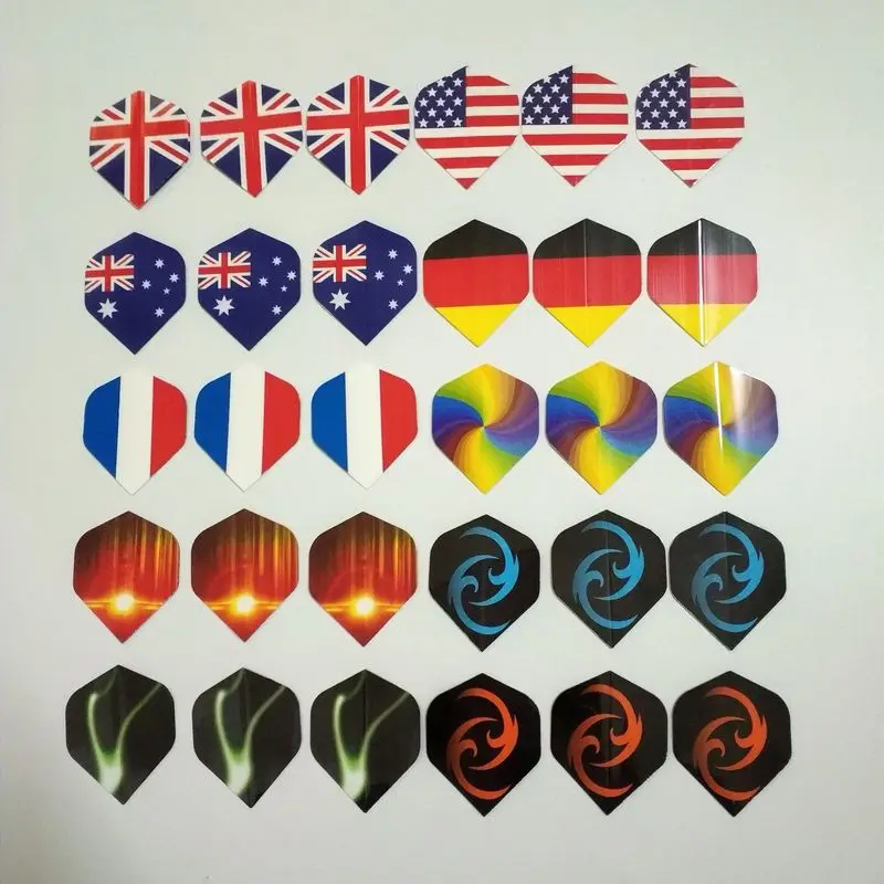 Ensemble de vols de fléchettes, 30 pièces, plusieurs Styles, fléchettes colorées en PET, fléchettes professionnelles, nouveaux accessoires de fléchettes