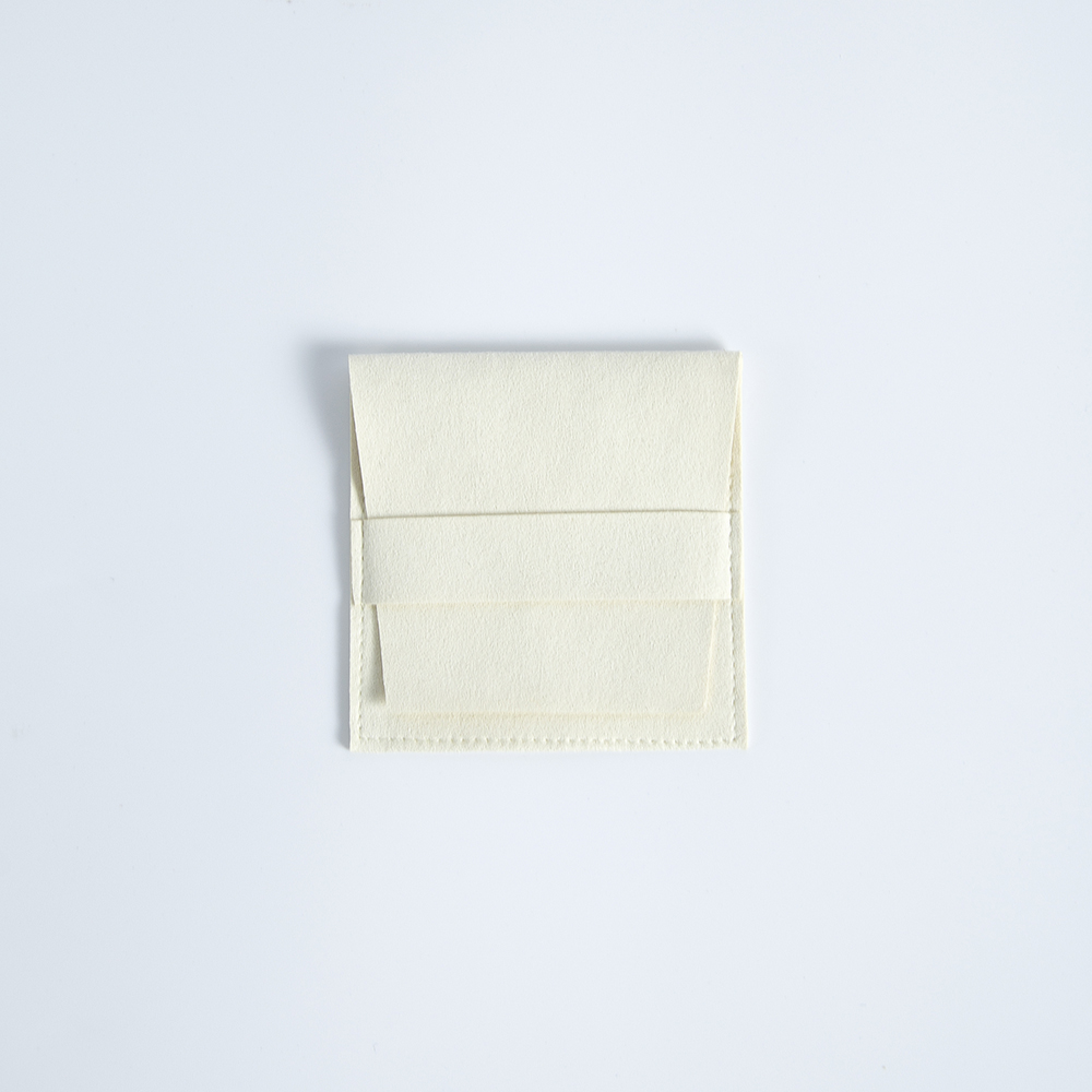 10-pacote em massa bege camurça microfibra jóias bolsa saco tamanho pequeno envelope jóias embalagem bolsa para colar pulseira anel