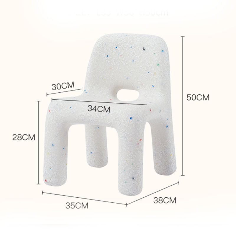 Nordic Household Children's Chair Backrest Baby Low Stool Changing Shoe Stool Small Stool Plastic Stool Plastic Chair Bench