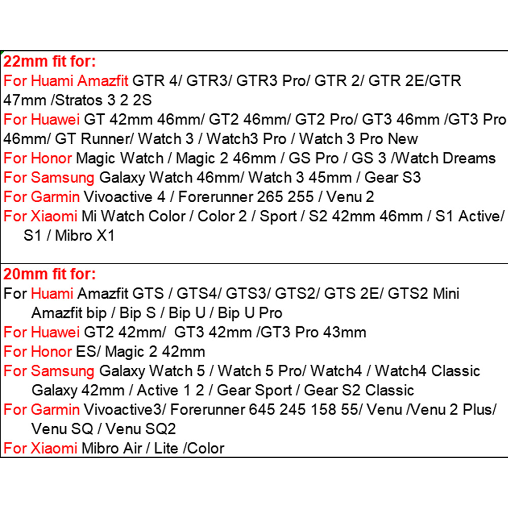 Amazfitウォッチ用シリコンストラップ,さまざまなサイズと色