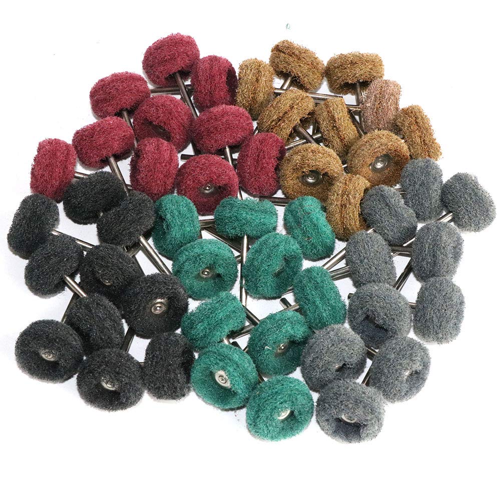20 pièces Dremel accessoires perceuse abrasif Mini brosse Nylon brosse Abrasive tête de ponçage roue de polissage outil Ferramentas abrasifs