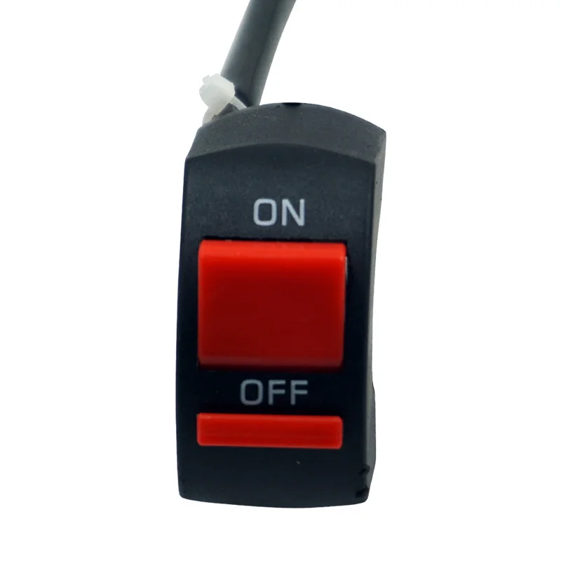 Interruttore di spegnimento fiamma manubrio universale per moto Pulsante ON OFF per moto Motor ATV Bike DC12V/10A Nero