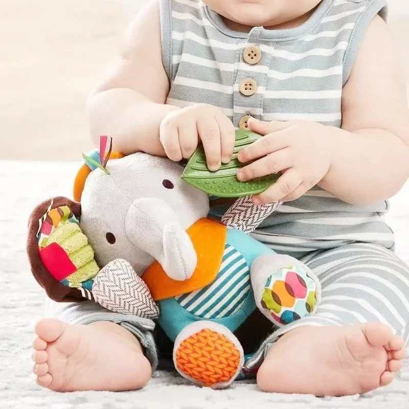 Giocattoli per bambini Montessori Bambole di peluche morbide Kawaii Passeggini di animali Giocattoli pendenti per neonati Ragazzi Ragazze Regalo di compleanno per bambini