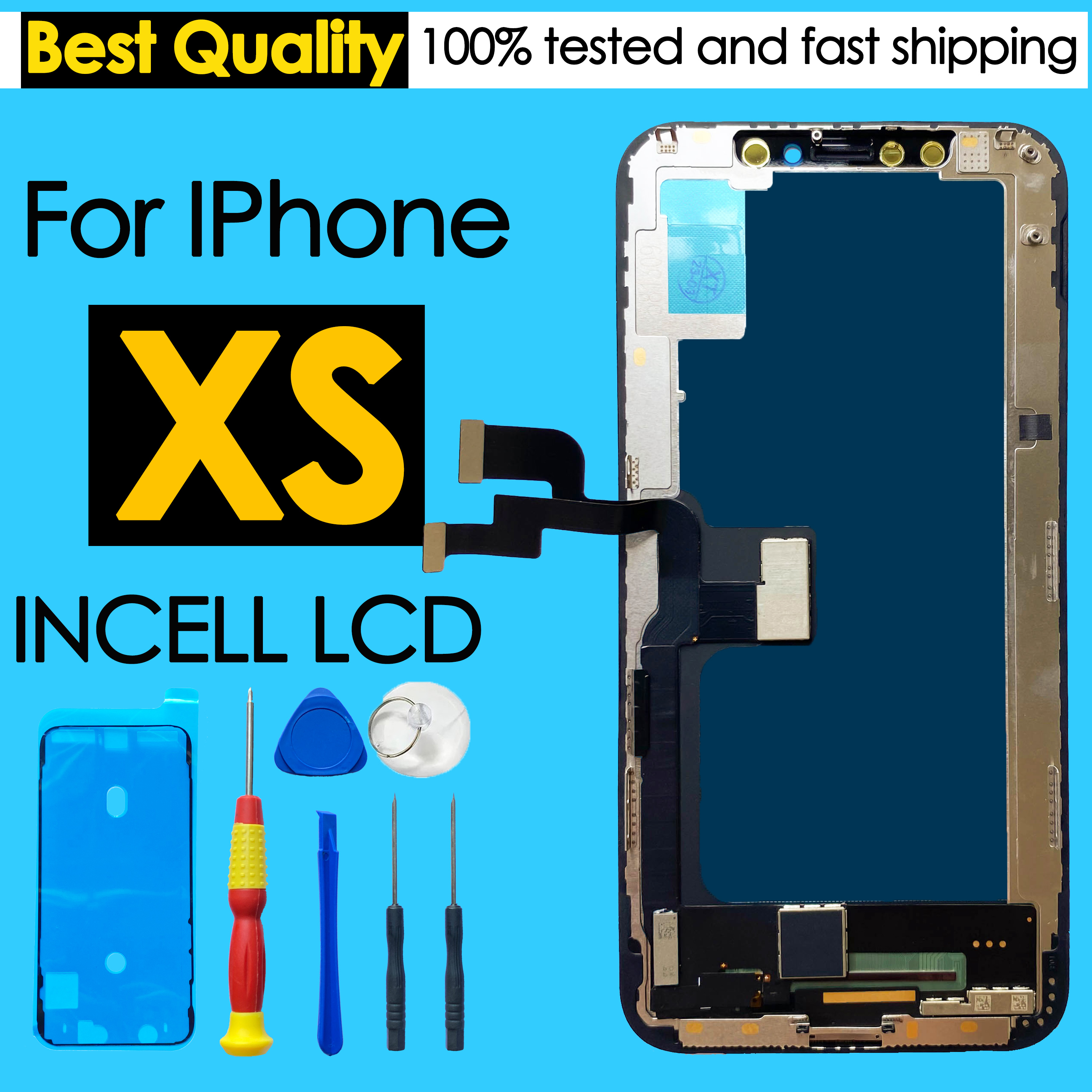 High quality AAA incell LCD For iPhone XS Display Touch Screen Replacement Digitizer Assembly Repair Parts Wholesale Kit