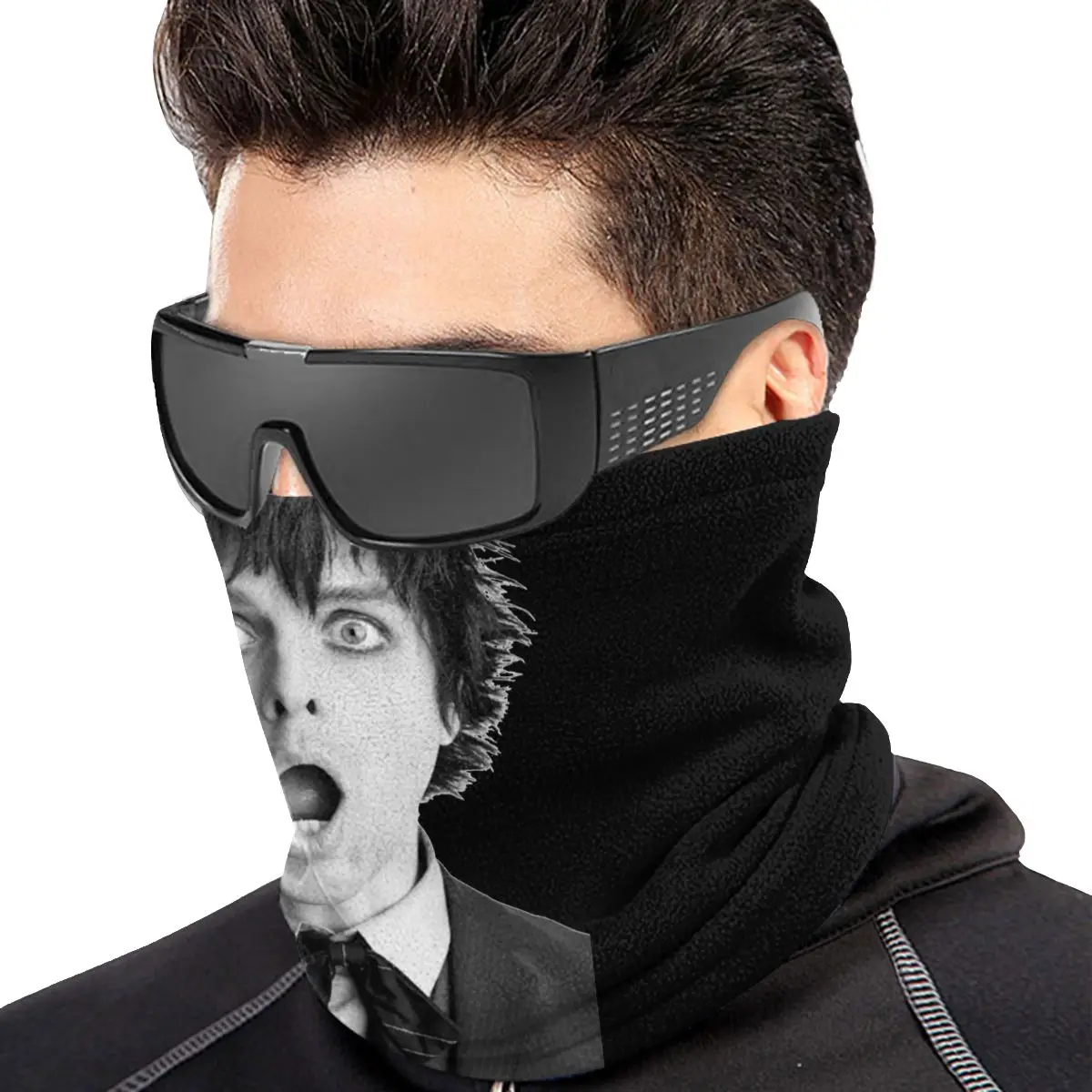 Billie Joe ปลอกแขนสีเขียวร็อค Billy ผ้าพันคอพันคอผ้าพันรอบคอไมโครไฟเบอร์ใช้ได้ทั้งชายและหญิงล่าสัตว์ปีนเขา