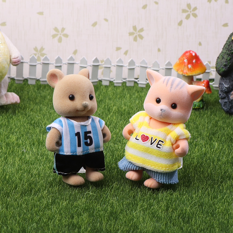 Детская миниатюрная мебель для кукольного домика, аксессуары, детские плюшевые куклы, семьи кроликов и леса, игрушки для девочек, игровой набор «сделай сам»
