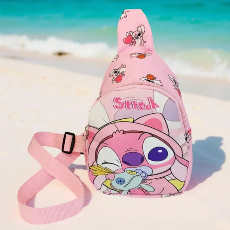 Torba na ramię Stitch, torba na klatkę piersiową z kreskówką, lekka i trwała, modna torba na ramię do codziennego użycia w dojazdach do pracy