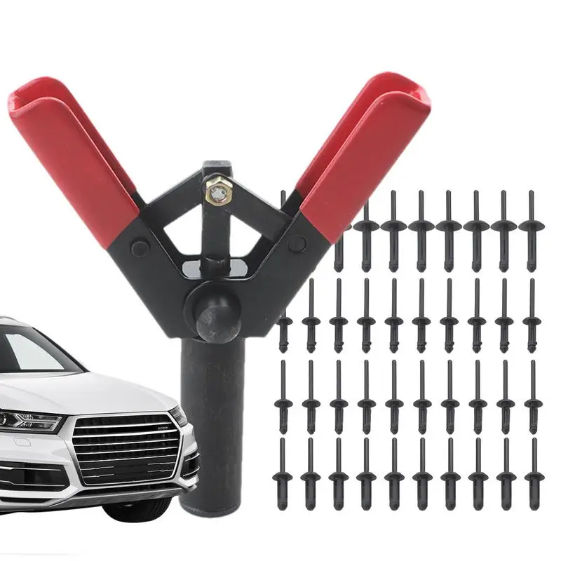 มือRivetเครื่องมือHeavy Duty Riveter 40 ชิ้นไนลอนRivetsคู่มือโลดโผนเครื่องมือRiveterเครื่องมือRivet Nutเครื่องมือRivet