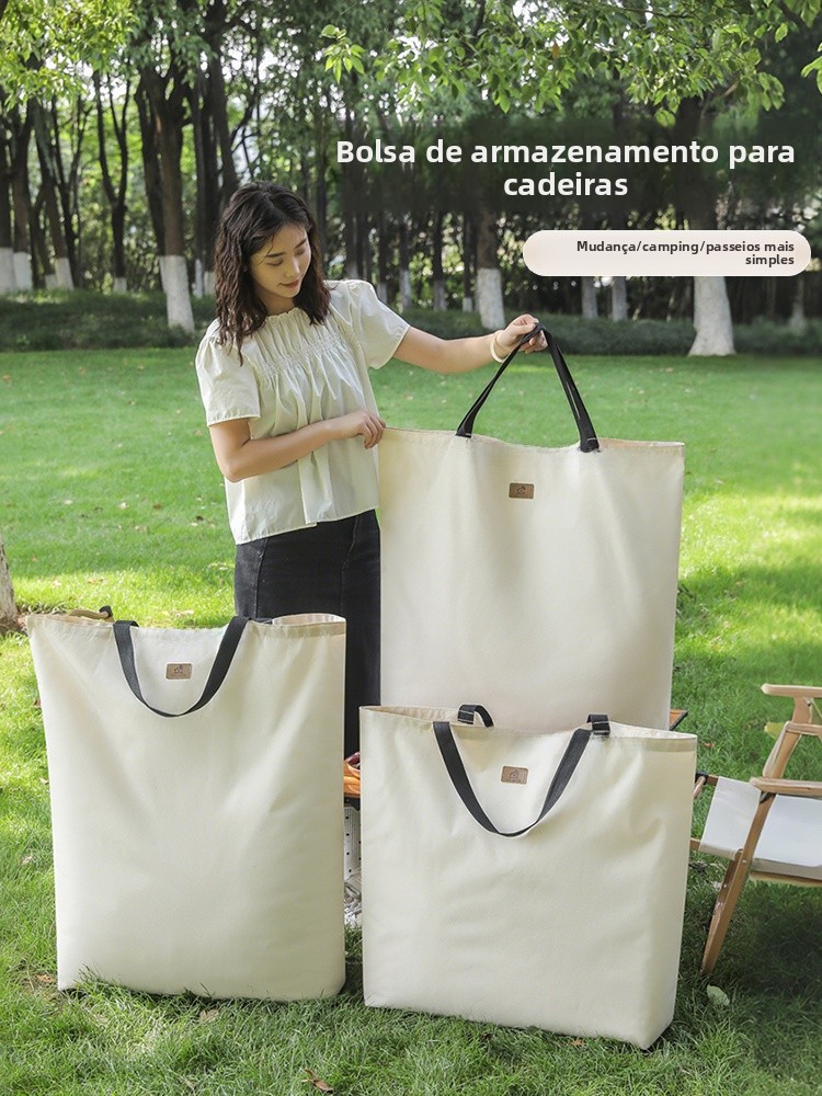 Bolsa de Armazenamento para Cadeira Dobrável Kemite, Tecido Ox Reforçado, Bolsa Portátil de ande Capacidade para Campin...