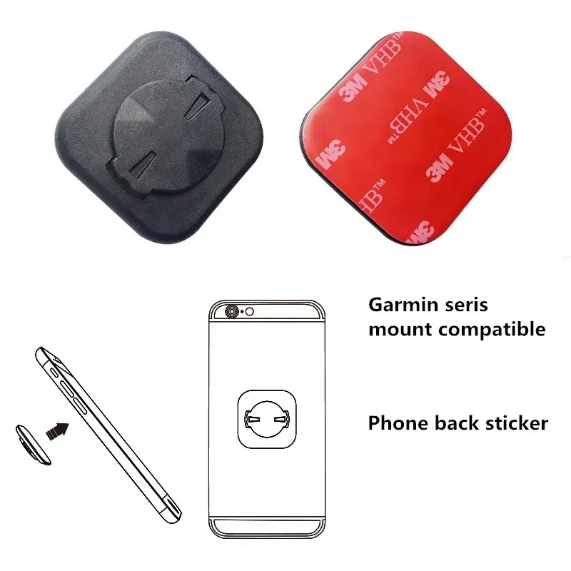 Fahrrad Computer Halterung Zurück Patch Aufkleber Für Garmin Fahrrad Handy Computer GPS Tacho Halterung Radfahren Teile