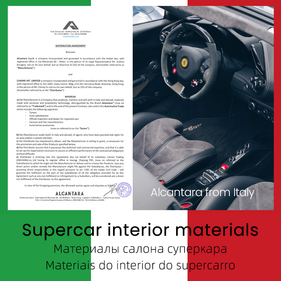 YMW ALCANTARA Kartenhalter Damen & Herren Drehfell Luxus Kunstleder Slim Card Mini Wallet Kleines dünnes Kartenpaket