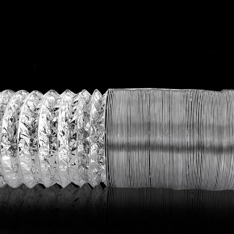 80-200 мм вентиляционная труба, алюминиевый вентиляционный шланг, гибкий вытяжной канал для ванной комнаты, кухни, аксессуары для вентиляционных трубок