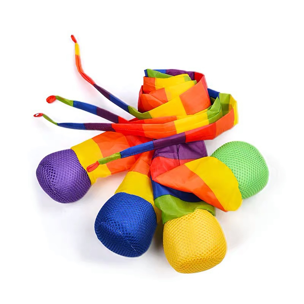 Mẫu Giáo Tay Ném Bóng Bao Cát Rainbow Bóng Đồ Chơi Vui Nhộn Nơ Bóng Trẻ Em Đồ Chơi Tập Luyện Thể Dục Thể Chất Ngoài Trời Đạo Cụ