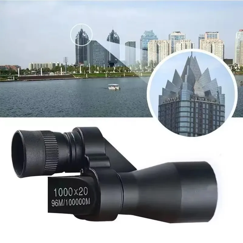 Mini telescopio monoculare tascabile portatile 1000x20 Zoom ad alto ingrandimento Telescopio da pesca all'aperto per caccia in campeggio