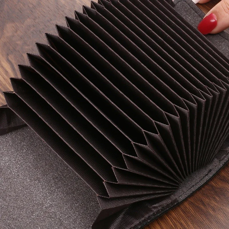 Cartera corta para mujer, monedero pequeño de cuero de marca de lujo a la moda, tarjetero para mujer, bolso de mano para mujer, billetera con Clip para dinero