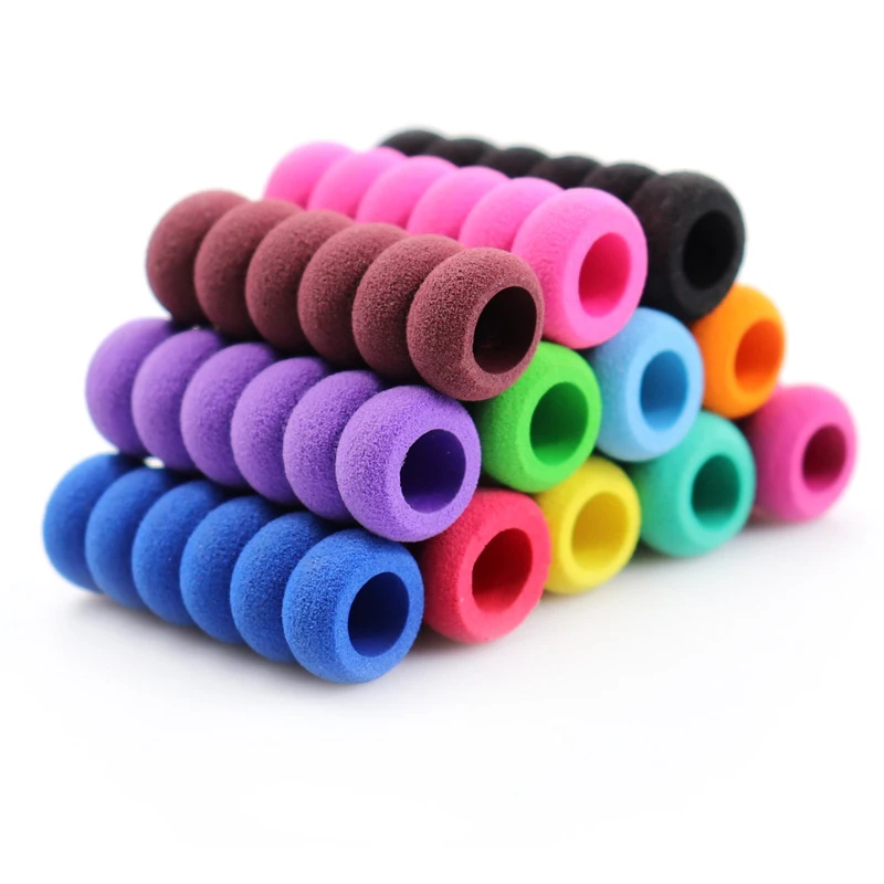 12 stücke Zufällige Farbe Nette Weiche Dämpfung schaum Bleistift Fall Tragbare Touch Stift Griff Fall Anti slip Anti kratzer Schutzhülle