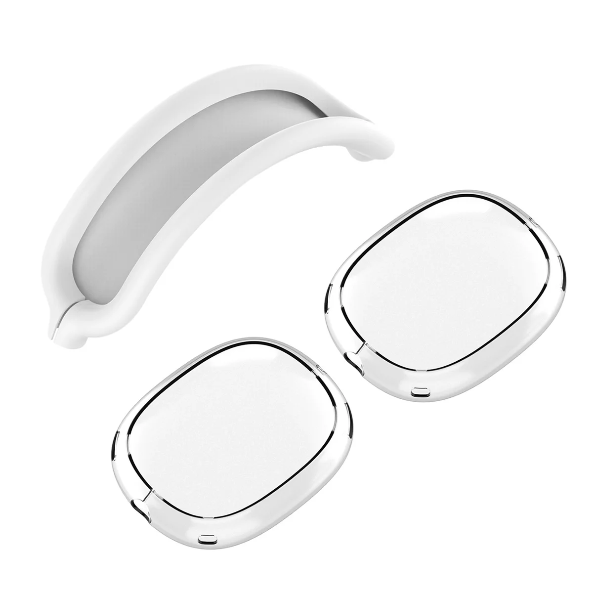 Mềm Mại Chống Trầy Xước Trong Suốt Cho AirPods Max TPU Không Dây Chống Sốc Tai Nghe Ốp Lưng Bảo Vệ Tấm Bảo Vệ