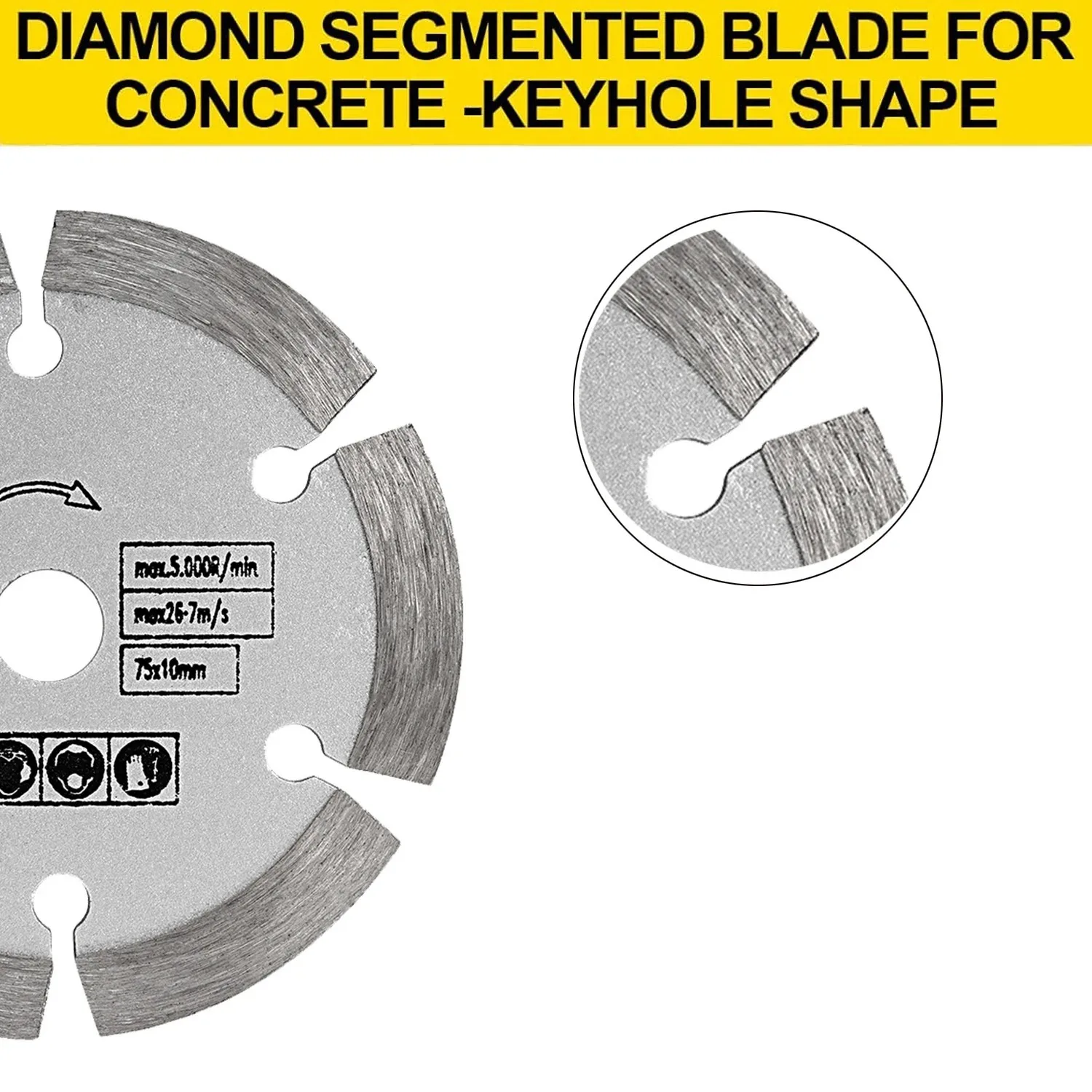 3 "disco de corte de pedra mini lâmina de serra 75mm lâmina de corte de diamante cerâmica concreto corte de mármore para moedor de ângulo 1-3 peças