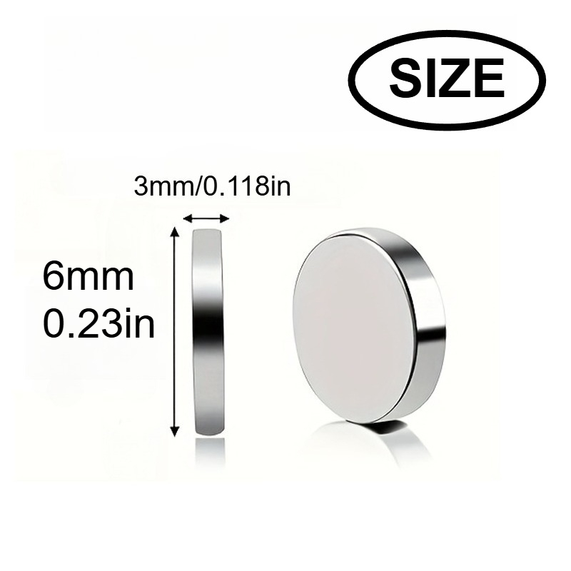 10x3/6x3mm mini whiteboard magnet, widely used in Halloween DIY, refrigerator stickers warehouse tool classification bag buttons