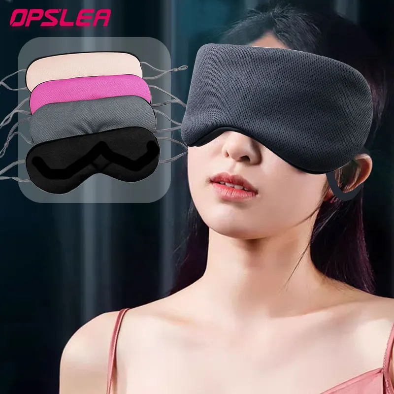 Dupla face máscara de olho para dormir luz macia venda máscara de sono para sombra de olhos viajar nap eyepatch aliviar a fadiga capa de olho