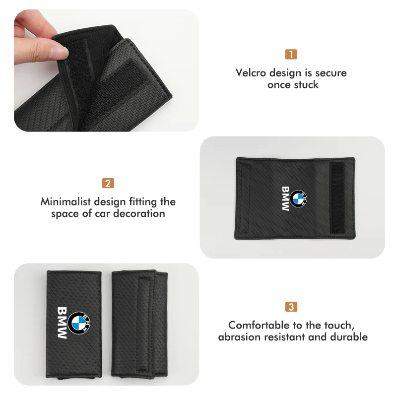 Untuk BMW Pegangan Pintu Dalam Pelindung Anti-Aus Aksesori Mobil M Performance M3 M5 F01 F20 F10 F13 F15 F16 F30 F34 F32 F31