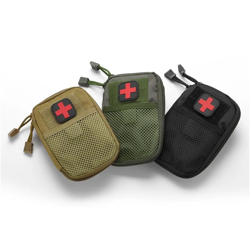 Camping Safari กลางแจ้ง EDC กระเป๋ากระเป๋าสตางค์ MOLLE First Aid Kit ถุงแพทย์ Bug OUT BAG ชุดการแพทย์ฉุกเฉิน