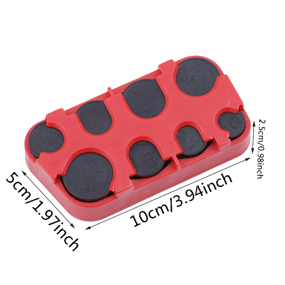 Creative Coin Box, Euro 8 Coin Boxes, Coin Dispenser, Change Storage Box, Coin Savings Box, Coin Organizer