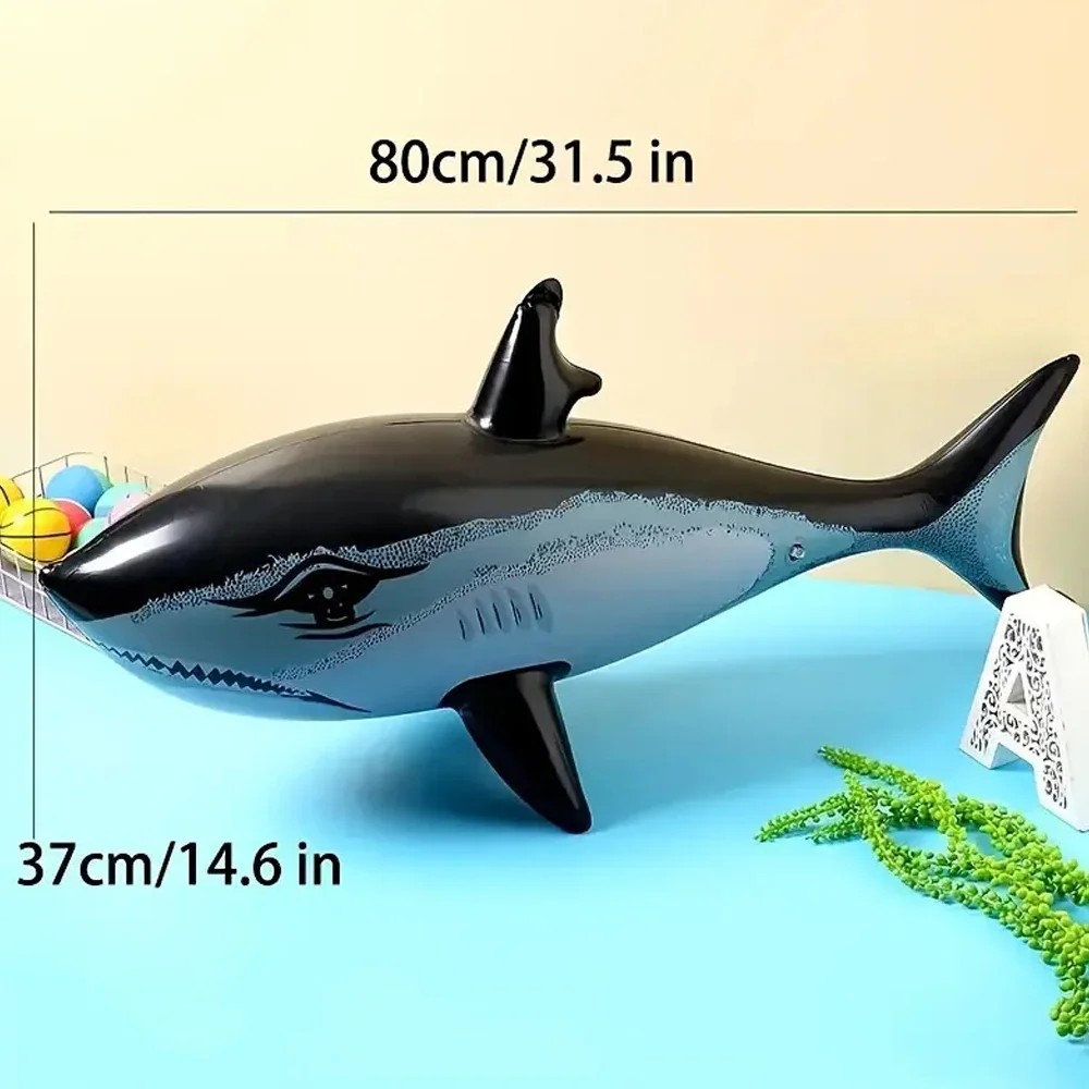 1-3pcs Inflatable Shark ของเล่น Beach Pool Party ว่ายน้ําเกมของเล่นกีฬาทางน้ํา Inflatable ของเล่นของขวัญ