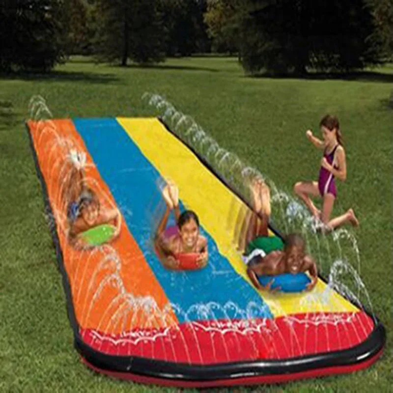 Verão crianças inflável corrediça de água ao ar livre quintal pai-filho brinquedos de água jogos centro quintal piscinas brinquedos crianças parque aquático