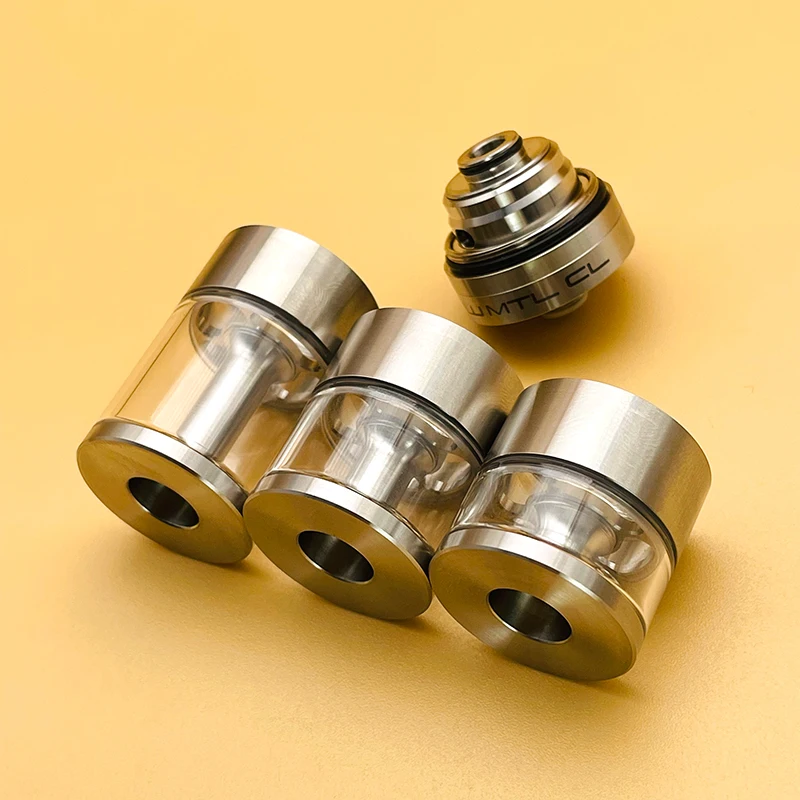 DSX Dvarw MTL CL RTA Atomizador de tanque 22 mm 316SS 2 ml/3,5 ml/5 ml Bobina única con 11 piezas AFC insertar Vape Tank E-cigarro
