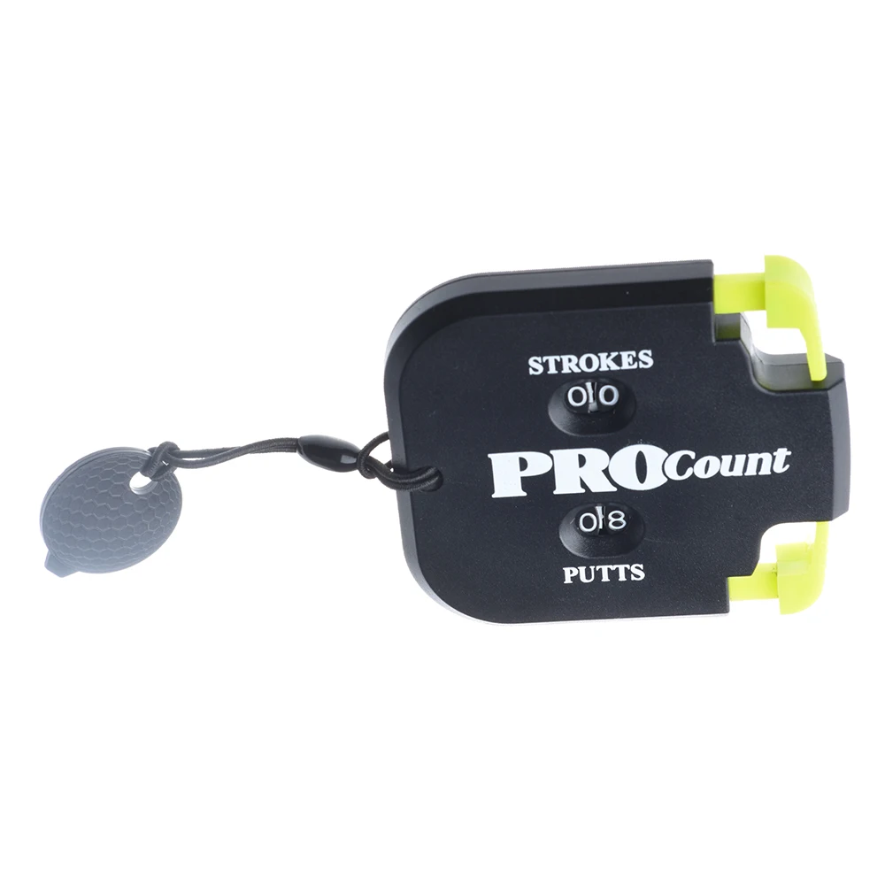 1 Stück Zeroable Mini Handlicher Golf Shot Count Stroke Putt Score Counter Zweigitscoring Keeper mit Schlüsselanhänger Einfache Rückkehr zum Null
