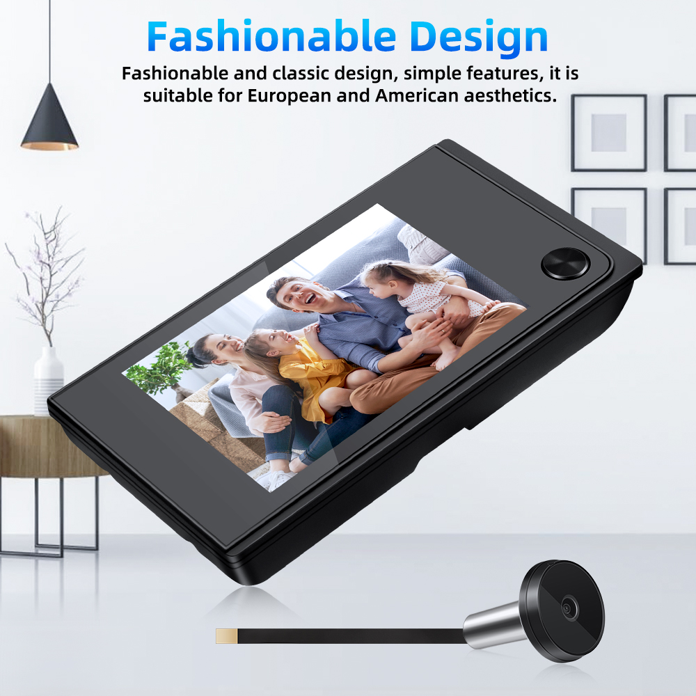 Awapow 3,5 inch deurbel kijkgaatje kijker digitale deurcamera 120 °   LCD 2 miljoen HD-pixels Cat Eye deurbel buitenmonitor