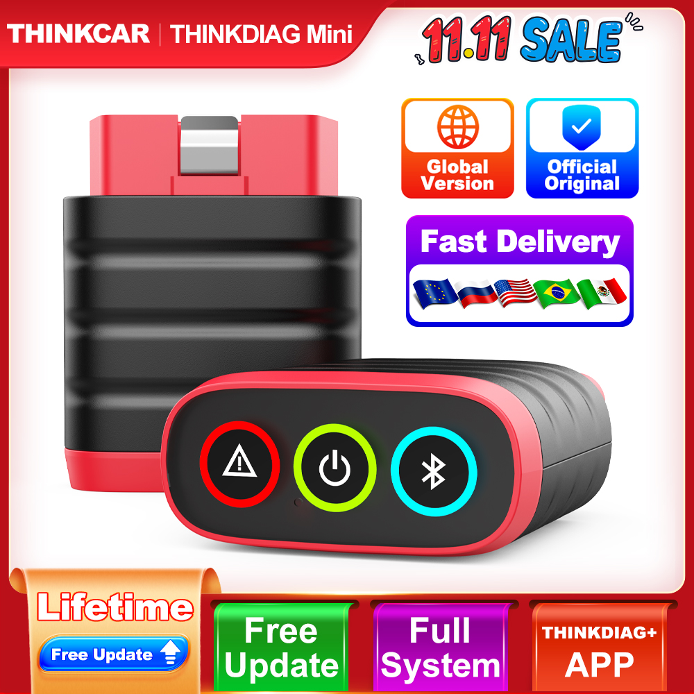 THINKCAR THINKDIAG MINI Auto-OBD2-Scanner, vollständige Systemdiagnose, alle lebenslangen Automotive-Diagnose-Scan-Tools für Autos