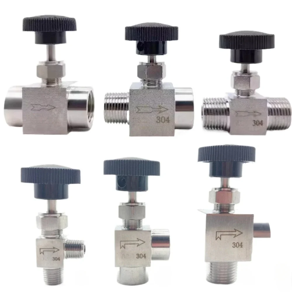 1/8 "1/4" 3/8 "1/2" BSP Dây Chuyền NPT Nữ Van Kim Cẩu 304 Thép Không Gỉ 316 Điều Khiển Lưu Lượng nước Khí Dầu Propane 915 PSI