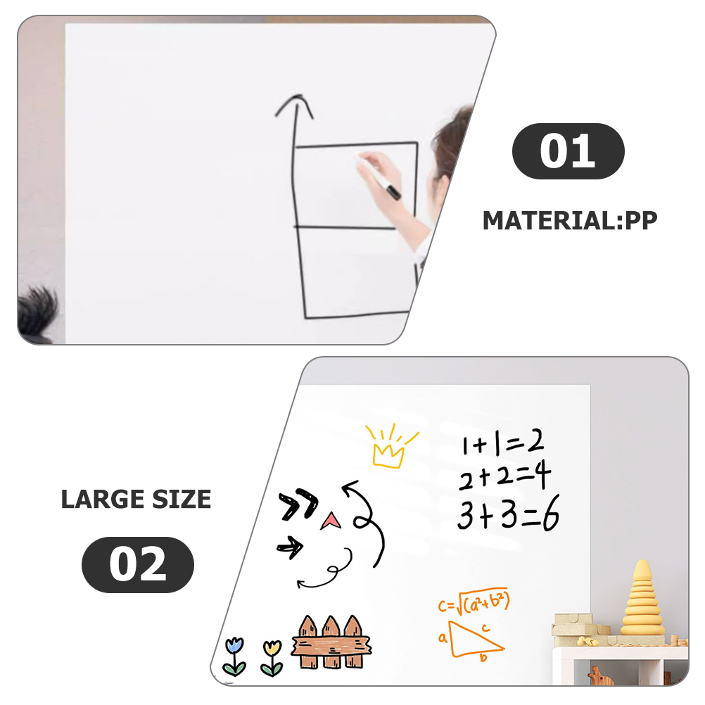 Tapetenaufkleber, selbstklebende Tafel, löschbare Whiteboards, Whiteboard, statische Elektrizität