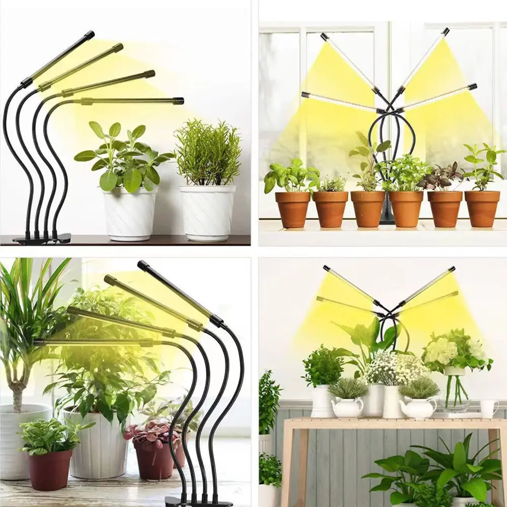 LED USB Grow Light Phytolamp for Plants with Control Full Spectrum 3000K Fitolamp Lights Home Flower Seedling Clip Phyto Lamp