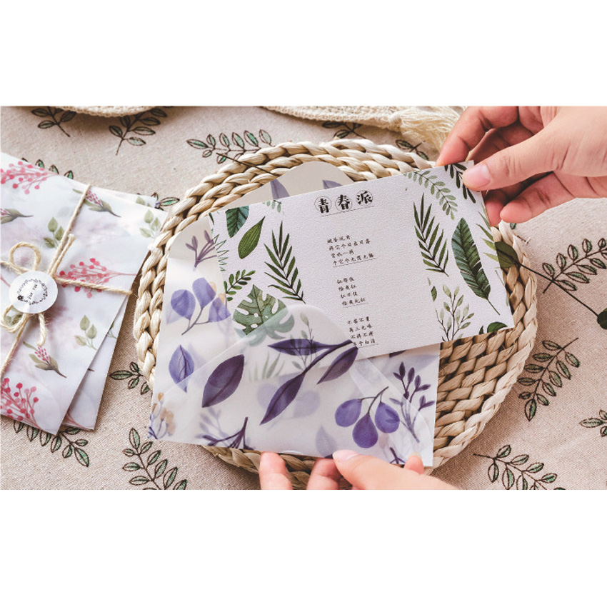 結婚式の手紙の招待状のための4シーズンの魅力的な紙封筒学用品封筒10ピース/ロット