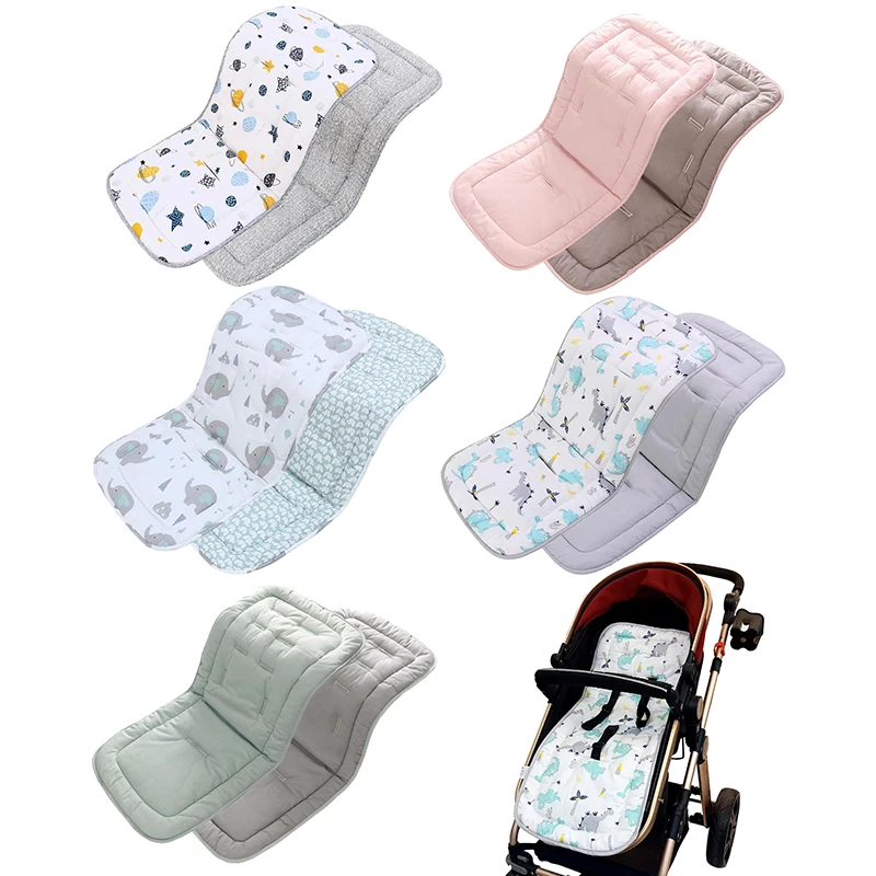 Confortável Algodão Baby Stroller Pad, Quatro Estações, Geral Almofada do assento macio, Criança Carrinho Mat, Kids Pushchair Almofada, 0-27M