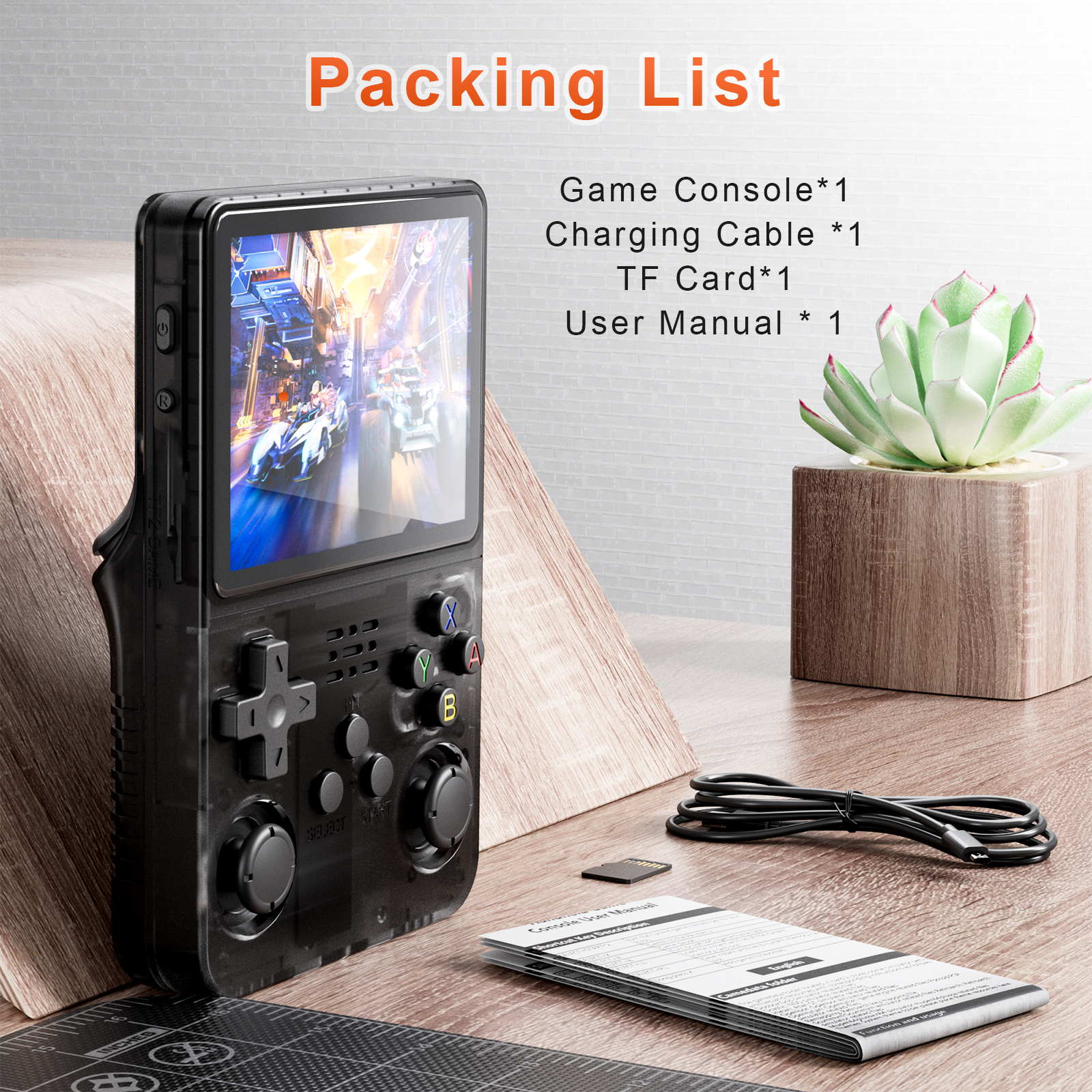 R36S Handheld Game Console 3.5Inch IPS 640x480 Screen Built in 64GB Memory Retro Games Portable Handheld Video Game Console