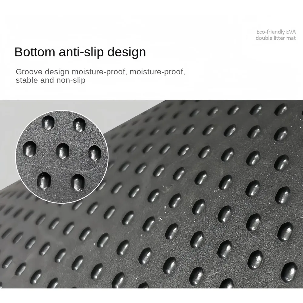 ขนาดใหญ่เสื่อครอกแมว Double Layer Cat Litter Pad กันน้ํา Anti-SLIP ชามทรายกรอง Sandbox สําหรับแมวแมวผลิตภัณฑ์