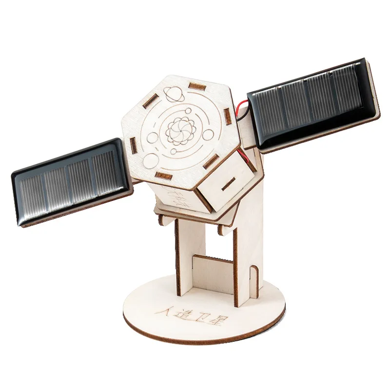 DIY Solar Satellite Artificial Assembly Kid Student Science Education Scientific Training Experimental Equipment Steam Toys