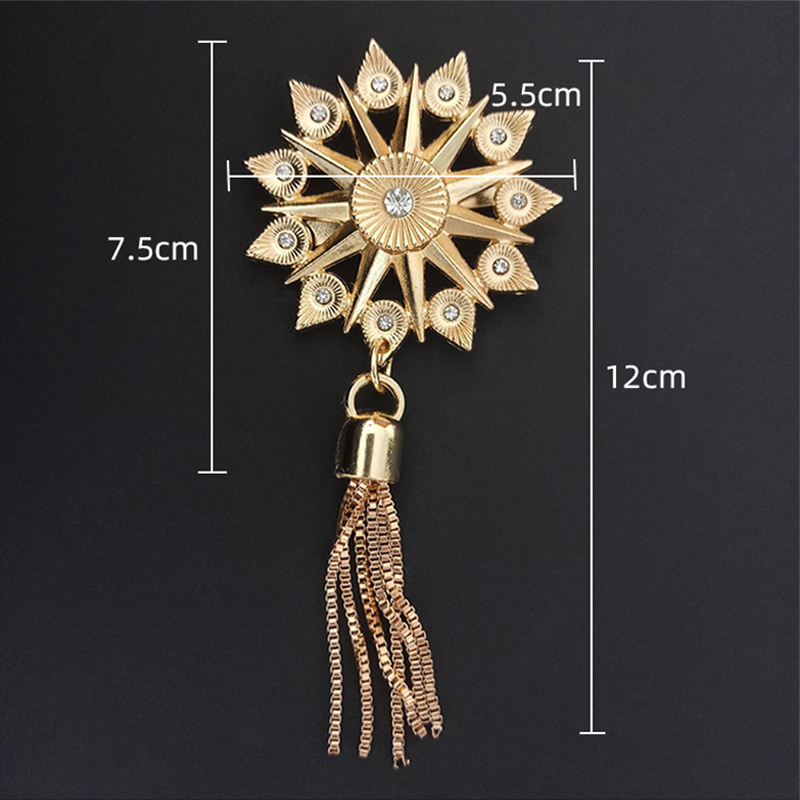 Exquisite Metal Cute Deer Clasp Buckle Buckles Bag Purse Hat Decor with Tassel Hardware DIY Leather Craft Accessory Golden