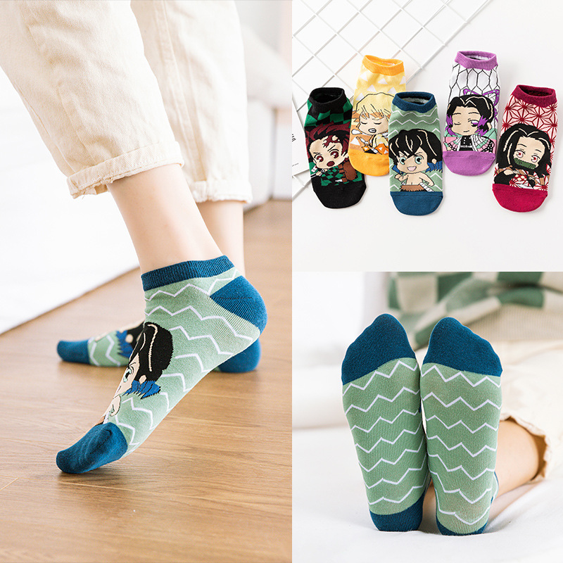 Anime Demon Slayer Socks Cosplay Costume Sock Men Women Props Accessories