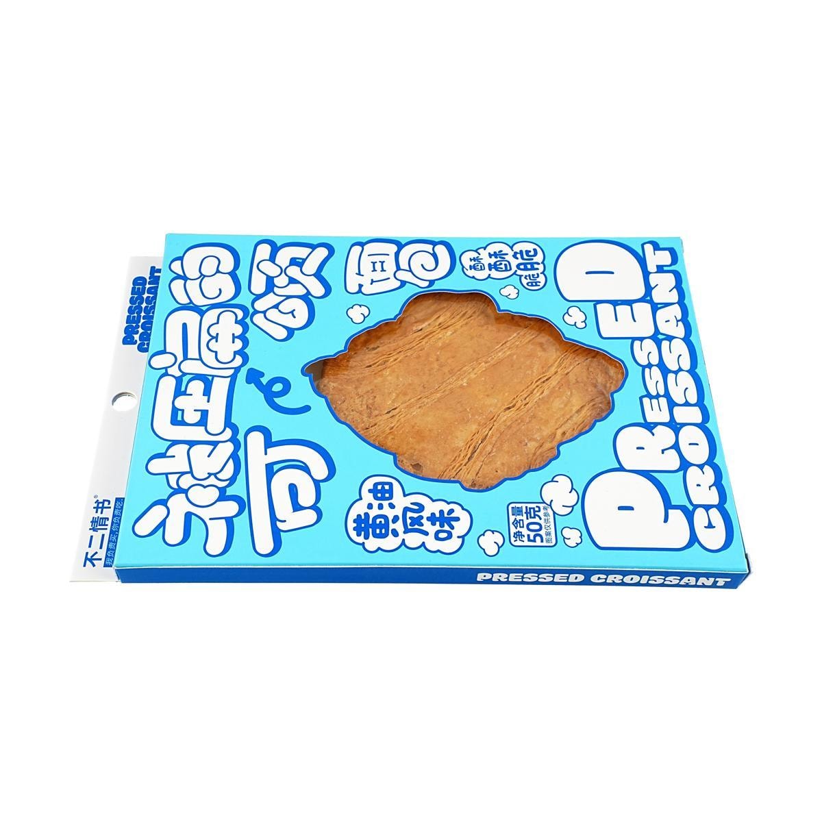 [8Packs] BUERQINGSHU Flattened Croissant Original Butter Flavor, 1.76 oz*8Packs