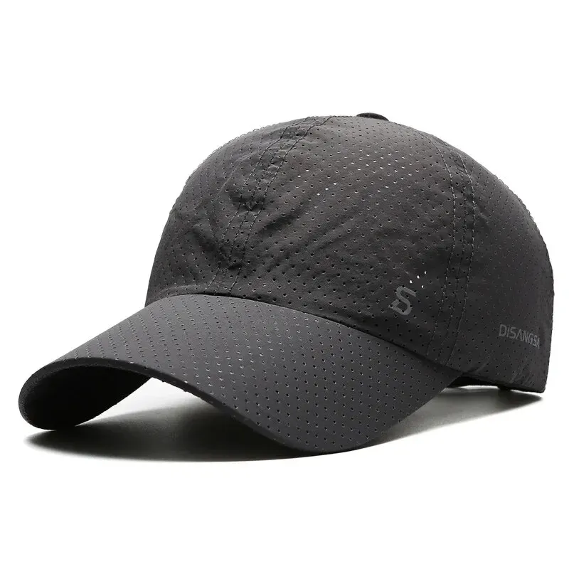 Boné de corrida com design original, fino, secagem rápida, respirável, língua de pato, sol, verão, pesca, boné de beisebol