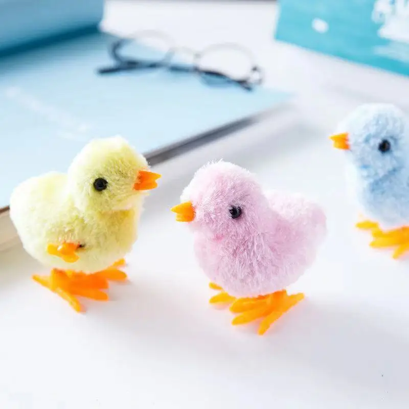 1/3pcs ไก่อีสเตอร์ WIND UP ของเล่นตุ๊กตาเด็กความแปลกใหม่กระโดด Chicks Clockwork VINTAGE ของเล่นโปรดปรานอุปกรณ์ Props ของขวัญเด็ก