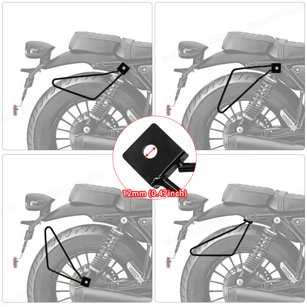 Motorcycle Saddlebag Support Bar Bracket Mount For Harley Sportster 883 Iron XL883N Dyna Fat Bob