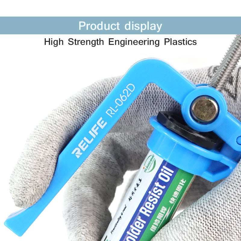 Herleven RL-062D Handmatige Arbeidsbesparende Lijmpistool Geschikt Voor 5-10cc Spuit Soldeerolie/Uv Soldeermasker Olie/Structurele Lijm