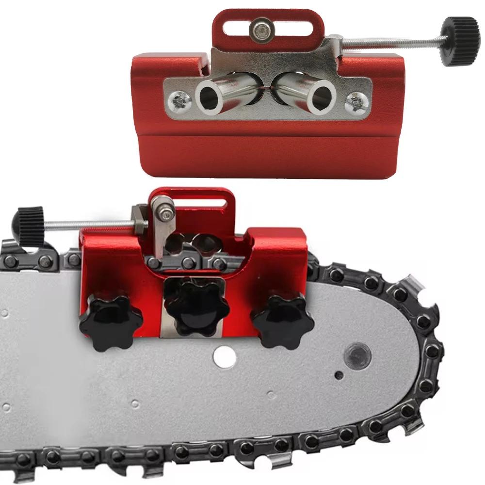 Kit affilatrice per motoseghe portatile - Smerigliatrice elettrica con pietre abrasive per affilare catene per la lavorazione del legno