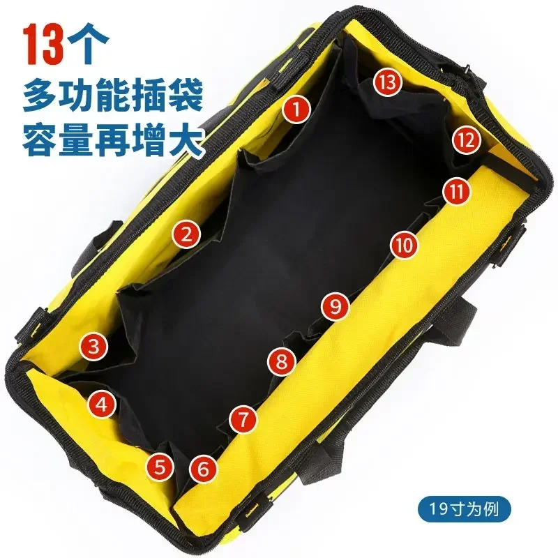 DEWALT Tools Durable Storage Handbag Electric Wrench Screwdriver Toolkit Metal Hardware Parts Multi-Function Tool Bag